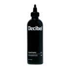 Hypertrophy Thickening and Volumizing Treatment van Decibel, zwarte flacon met fijne tuit